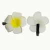 Flor de huevo blanca DIY hecho a mano tocado creativo pinza lateral accesorios para el cabello de verano playa nupcial tamaño de flor completo