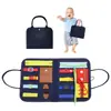 Tablero de actividades de fieltro Montessori en stock, tablero de aprendizaje sensorial para educación infantil, juguete educativo para niños, CE CPC
