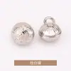 Contas Redondas com Padrão Estilo Chinês Botões Pequenos para Casaco Estilo Chanel Costurados à Mão Botões de Metal para Roupas Casaco Trench Suéter Tricô