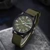 Nova tela de nylon relógio masculino moda presente calendário militar relógio estudante esportes ao ar livre lazer pulso de quartzo