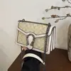 Bolsa Pequena de Luxo para Mulheres 2026 Nova Bolsa Vintage Dionysus Versátil Estampada Retro Bolsa de Corrente Ombro Único Transversal
