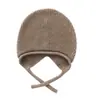 Nuevo Gorro de Punto de Cachemira Sencillo Versátil Color Sólido Otoño/Invierno para Mujer con Borde Plegado Protección para las Orejas Cálido Protección contra el Frío Gorro de Lana