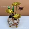 Adornos de Agua Feng Shui de Loto Capullo de Flor Mariposa Pecera Pequeña Adornos para Sala de Estar Fábrica de Origen Circulación de Agua Regalos