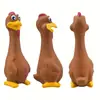 Juguetes para Perros Mascotas Pollo Chillón Juguete de Sonido al Apretar Pato de Goma Juguete Chirriante Resistente a la Mordida Pato/pollo de Diseño para Entrenamiento de Cachorros Juguetes Chirriantes Resistentes para Perros
