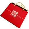 Caixa de Doces Macios Estilo Chinês de Casamento de Luxo Caixa de Doces Tipo Gaveta Caixa de Presente para Acompanhante Presente de Retorno Dobrável para Levar na Mão