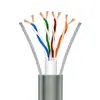 Cable de Red Especial para Ascensor Cable de Cadena Plana de Arrastre con Doble Cable de Acero Acompañante Cable de Alimentación de 8 Núcleos de Cobre Puro Cámara de Vigilancia