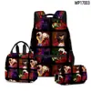 Novo Produto Transfronteiriço 2025 Conjunto de Três Peças Mochila Escolar Forsaken Gubby, Mochila, Lancheira, Estojo
