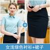 Camisas de Uniforme para Hombres y Mujeres, Faldas de Manga Corta, Camisas de Verano, Ropa de Trabajo de Cuello Blanco, Formal al por Mayor con Logo Bordado
