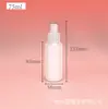 Frasco de embalagem cosmética de plástico PET 50-200ml frasco refil de desodorante repelente de mosquitos frasco de amostra tipo pump para perfume