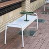 Corea del Sur ins banco de exterior banco de parque cafetería de té con leche gimnasio taburete de descanso centro comercial silla de acero inoxidable