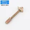 Tuerca M8 de Rosca Parcial Pieza de Ensamblaje de Cama Tornillo Conector Cuatro en Uno Tornillo de Fijación de Cama Accesorios de Ferretería para Muebles