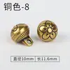 Botão de Cheongsam de Metal Botão de Bronze Sólido Vintage Botão Dourado Prateado Estilo Nacional Traje Tang Hanfu Botão Decorativo de Alta Qualidade