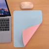 Em estoque cabelo liso couro dupla face à prova de óleo mouse pad de escritório para mapa logotipo impresso pequeno tamanho mouse pad atacado