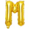 Balão de Filme de Alumínio Letra A-Z Versão Slim de Beleza Imitação 16 polegadas Ouro Prata Ouro Rosa Balão de Folha de Alumínio Decoração de Festa de Feriado