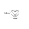 Colgante Plegado de Forma Especial de Alta Calidad Acero Inoxidable Accesorios DIY Collar Pendientes Colgante en Forma de Corazón Dorado Accesorios de Acero de Titanio
