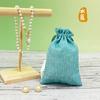 Bolsas de Linho Coloridas com Cordão para Atacado com Logo Impresso, Bolsas de Armazenamento com Cordão, Bolsas para Joias, Bolsas de Maquiagem