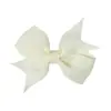 Pinza para el cabello de lazo de color sólido de Amazon transfronterizo, clip lateral para bebé, diadema para bebé de cola de milano para niños, venta al por mayor