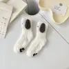 Meias de Chão Adulto Meias de Veludo Coral Casa Dormir Meninas Meninos Aumentadas Outono e Inverno Antiderrapante Quentes para Quarto com Ar Condicionado