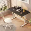 Escritorio de altura ajustable con manivela, escritorio para estudiante, escritorio de estudio para estudiante en casa, escritorio de escritura, escritorio para computadora de escritorio, escritorio de oficina de altura ajustable