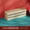 Soporte de Exhibición de Sushi para Buffet Rectangular Cocina Japonesa Plato de Cerámica Plato de Postre Estante de Tres Niveles Mesa de Madera Maciza Comercial
