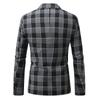 2025 Nuevos Productos Estación Amazon Europa Exportación Comercio Exterior Transfronterizo Ropa de Hombre Nuevo Traje Casual de Cuadros Top de Hombre