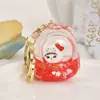 Chaveiro Criativo Preenchido com Óleo Animal Pet Pingente de Bolsa Chaveiro Desenho Animado Gatinho Fofo Pingente Acessórios para Bolsa