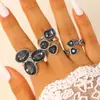 Conjunto de Colar e Pulseira com Pingente Irregular de Diamante Preto Acrílico, Venda Quente Europeia e Americana no Aliexpress, Luxo Leve para Mulheres Outono e Inverno