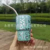 Nuevo Vaso Mini de Sublimación para Licores de 3 oz, Taza de Espresso, Vaso Multicolor de Acero Inoxidable de Doble Pared con Popote