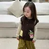Chal de punto jacquard para niños Maiyoyo, pantalones de pana, conjunto de capas para jardín de infantes