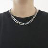 Moda Europeia e Americana Aço Inoxidável Colar Suéter Feminino Nicho Design Moda Simples Corrente Suéter Acessórios Atacado