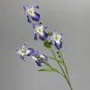 Flores Artificiais Cruzadas Simulação Nova Íris de 5 Cabeças Buquê Flor de Casamento Flor de Seda Artificial de Alta Qualidade Flor de Simulação Flor Decorativa