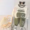 Conjunto de Ropa de Otoño para Niños 2026, Ropa de Primavera y Otoño para Bebés, Sudadera Infantil con Bolsillo Grande, Conjunto de Dos Piezas para Bebé, Moda al por Mayor