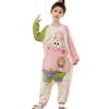 Nuevo mono infantil de primavera y otoño para niña, ropa de aire acondicionado para el hogar, pijama de manga larga de algodón puro para niña, ropa de verano para niña