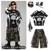 Roupas Infantis Modernas para Street Dance Roupa de Performance de Breaking Hip-Hop para Meninos Hip-Hop para Meninas Roupa de Performance de Bateria