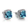 Pendientes de moda transfronterizos de estilo coreano con hebilla de diamante y circonita para mujer, elegantes pendientes de moda con entrega al por mayor en vivo.