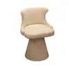 Silla de Maquillaje para Dormitorio de Niñas, Taburete Giratorio para Tocador, Silla de Vestidor de Lujo Ligero Estilo Crema para Uso en Casa