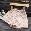Pantalones cortos de verano de estilo occidental para niñas, de moda, con lunares, estilo tesoro de verano, 2024