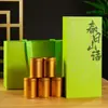 Caja de Regalo de Té Verde de Nueve Compartimentos 6 Latas Pequeñas Caja Vacía Personalizada de Gama Alta Empaque para Longjing Xinyang Maojian Biluochun