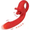 Vibrador de Punto G Multifrecuencia Ajustable Masturbador Femenino Palo Masajeador de Lame-Lengua Juguetes Sexuales para Adultos