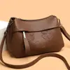 Bolsa de Couro Macio para Mulheres 2026 Nova Tendência Bolsa de Couro PU para Mulheres de Meia-Idade Grande Capacidade Bolsa de Mãe Bolsa Transversal Presente de Aniversário
