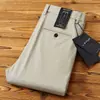 Pantalones de algodón tejido de alta densidad de gama alta verano finos sin planchado antiarrugas cómodos de negocios rectos holgados casuales para hombre