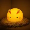 Nueva Luz Nocturna del Festival de Medio Otoño Conejo de Jade de Dibujos Animados Lámpara de Atmósfera Luminosa Creativa Decoración de Mesita de Noche Lámpara para Dormir Regalo para Niños