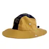 Gorra de Senderismo para Exteriores Transpirable con Bordado de Letras y Bloques de Color para Hombres y Mujeres, Sombrero de Pescador Casual Versátil de Verano, Sombrero para el Sol con Protección Solar