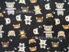 Lona Impermeável Estampada Estilo Coreano Urso Margarida Floral Bolsa Bolsa de Banho Bolsa para Marmita Tecido
