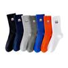Meias Cityboy para Homens e Mulheres Ins Estilo Coreano da Moda High Street Skate Bordado Letras Esportivas Respiráveis Meias de Cano Médio Meias de Basquete
