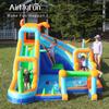 Castelo Inflável Infantil Amf Tecido Oxford Castelo Inflável Doméstico Castelo Inflável ao Ar Livre com Spray de Água Tobogã Inflável Trampolim Inflável