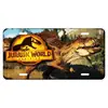 Placa decorativa de metal estaño personalizada creativa serie Jurassic en stock directo de fábrica Amazon AliExpress