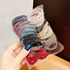 Faixa de Cabelo Grossa Elástica Alta Sem Costura Headband Feminina Laço Elástico Estilo Coreano Acessório de Cabeça Simples Acessórios de Cabelo Corda de Cabelo Cobertura de Couro