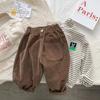 Pantalones Casuales para Niños 2025 Nuevos Elegantes Estilo Coreano para Niños Pequeños Pantalones Largos de Primavera y Otoño Pantalones Casuales Elásticos para Niños