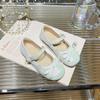 Sapatos de Couro para Meninas 2025 Primavera Novo Estilo Ballet Doce Sapatos de Princesa para Bebê Menina Mais Fáceis de Combinar Sapatos Planos Mary Jane Infantis